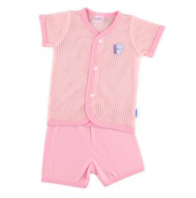 FIFFY BABY'S WINK SHORT SLEEVE VEST SUIT