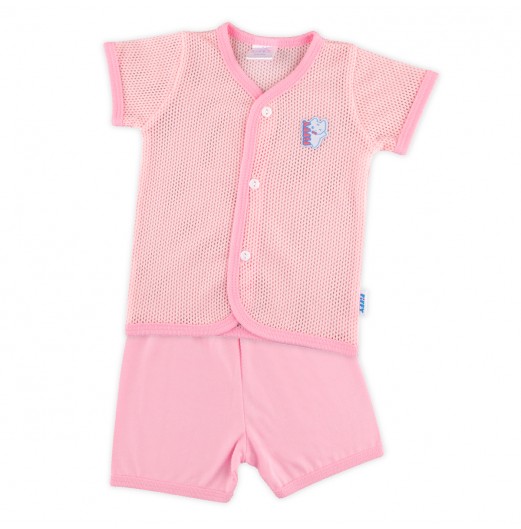 FIFFY BABY'S WINK SHORT SLEEVE VEST SUIT