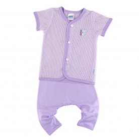 FIFFY BABY'S WINK SHORT SLEEVE VEST+ LONG PANT SUIT