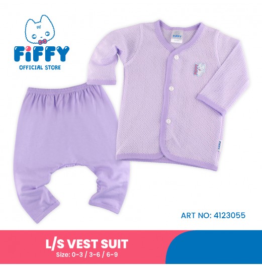 FIFFY BAJU BAYI BABY'S WINK LONG SLEEVE VEST SUIT (4123055)