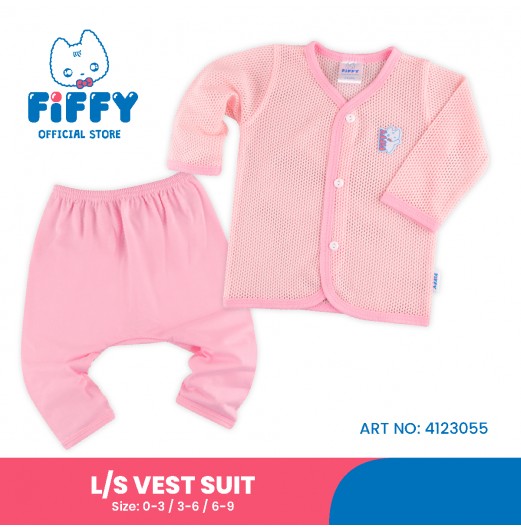 FIFFY BABY'S WINK LONG SLEEVE VEST SUIT