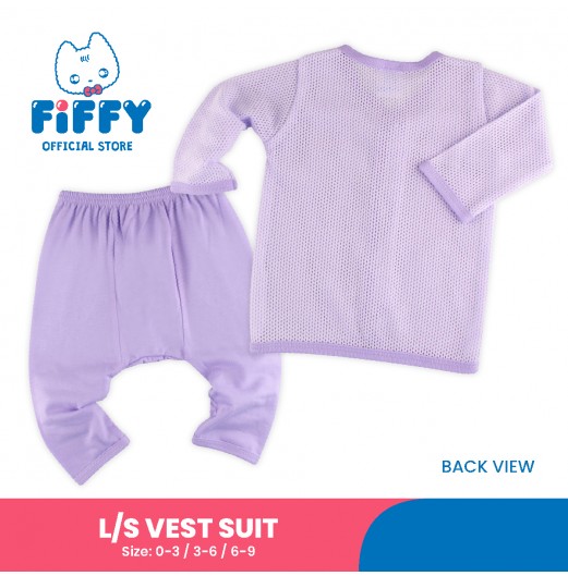 FIFFY BABY'S WINK LONG SLEEVE VEST SUIT