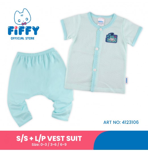 FIFFY SUBMARINE GAME SHORT SLEEVE VEST+ LONG PANT SUIT