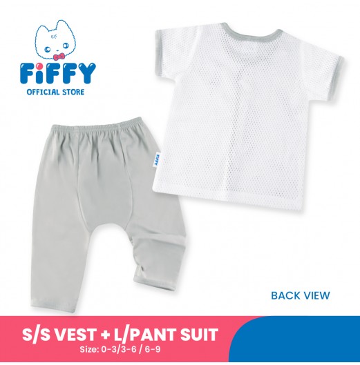 FIFFY DANCING CHAMPION SHORT SLEEVE VEST+ LONG PANT SUIT