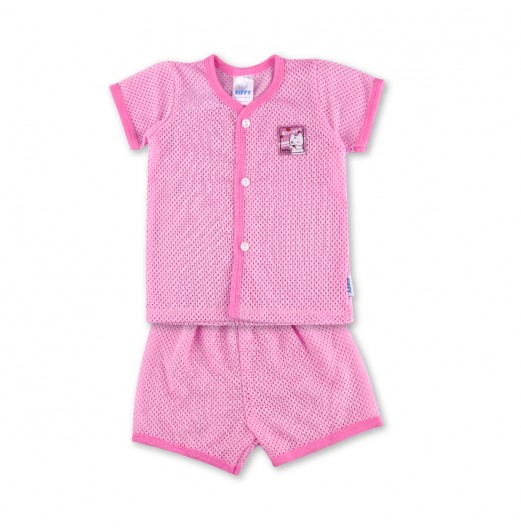 FIFFY ALRIGHT WINK SHORT SLEEVE VEST SUIT (4123118)
