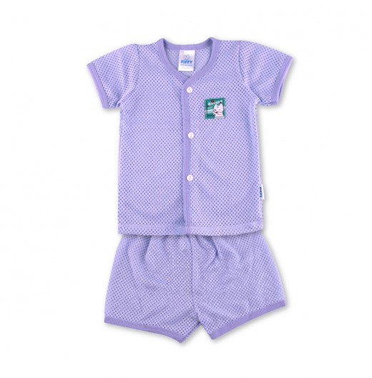 FIFFY ALRIGHT WINK SHORT SLEEVE VEST SUIT (4123118)