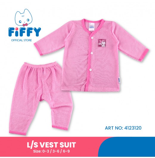 FIFFY ALRIGHT WINK LONG SLEEVE VEST SUIT