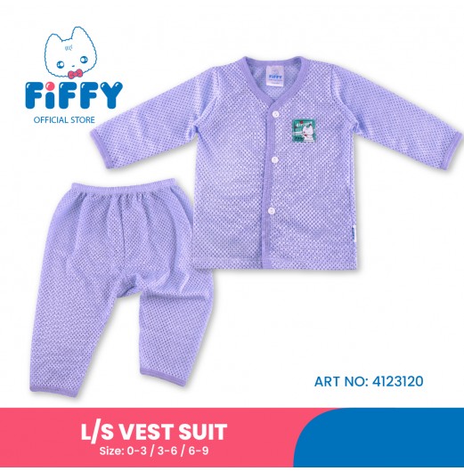 FIFFY ALRIGHT WINK LONG SLEEVE VEST SUIT