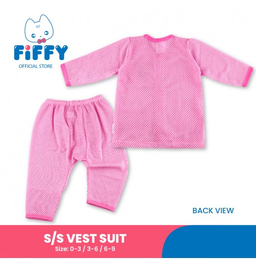 FIFFY ALRIGHT WINK LONG SLEEVE VEST SUIT