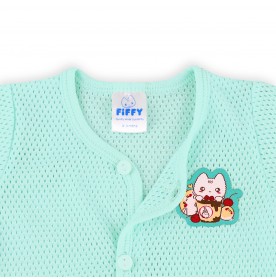 FIFFY BAJU BAYI AND DESSERT KITTY LONG SLEEVE VEST SUIT (4124015)