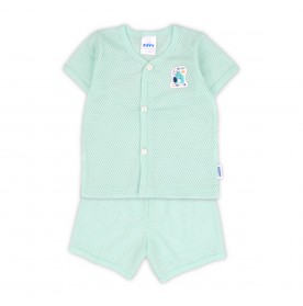 FIFFY BAJU BAYI HELLO SMILE SHORT SLEEVE VEST SUIT (4125001)