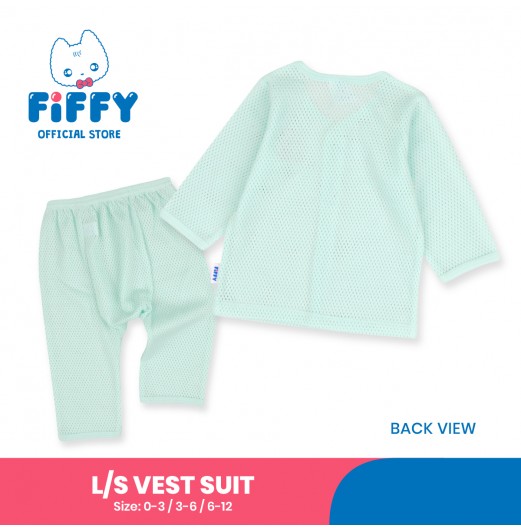 FIFFY BAJU BAYI HELLO SMILE LONG SLEEVE VEST SUIT (4125003)