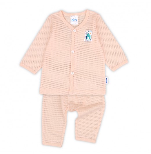 FIFFY BAJU BAYI HELLO SMILE LONG SLEEVE VEST SUIT (4125003)