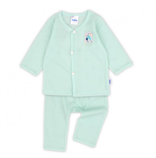 FIFFY BAJU BAYI HELLO SMILE LONG SLEEVE VEST SUIT (4125003)