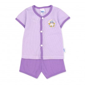 FIFFY LOVE PENGUIN SHORT SLEEVE VEST SUIT