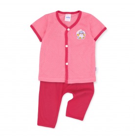 FIFFY LOVE PENGUIN SHORT SLEEVE VEST + LONG PANT SUIT