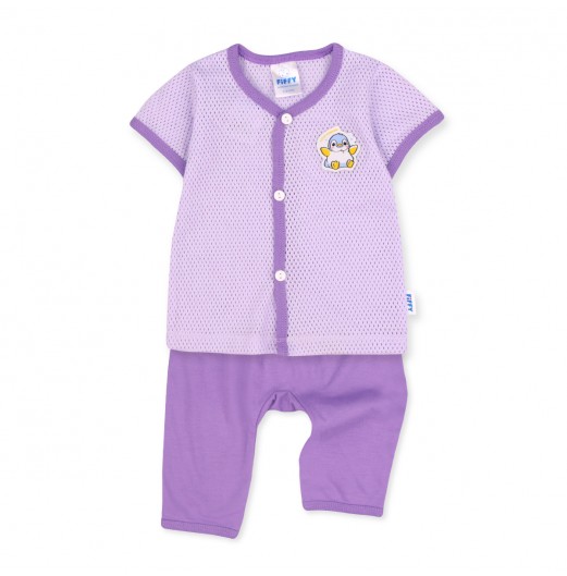 FIFFY LOVE PENGUIN SHORT SLEEVE VEST + LONG PANT SUIT