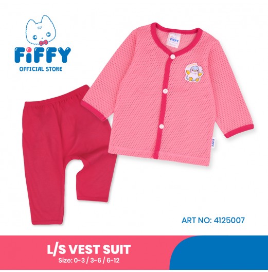 FIFFY LOVE PENGUIN LONG SLEEVE VEST SUIT