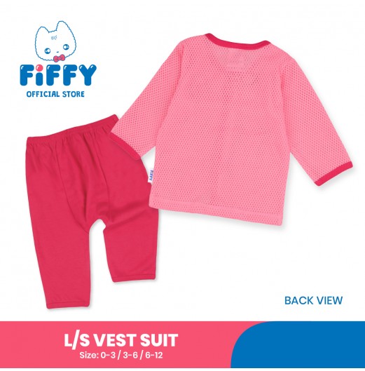 FIFFY LOVE PENGUIN LONG SLEEVE VEST SUIT