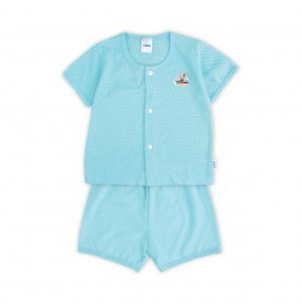 FIFFY I LOVE MY FAMILY SHORT SLEEVE VEST SUIT (4125009)