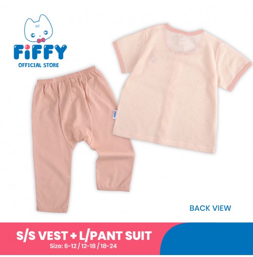 FIFFY SPLISH SPLASH SHORT SLEEVE VEST + LONG PANT SUIT (4125014)