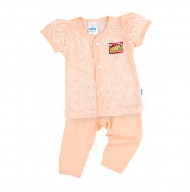 FIFFY FOODIE WITH CUTIE SHORT SLEEVE VEST + LONG PANT SUIT (4125018)