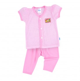 FIFFY FOODIE WITH CUTIE SHORT SLEEVE VEST + LONG PANT SUIT (4125018)