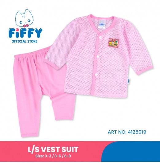 FIFFY FOODIE WITH CUTIE LONG SLEEVE VEST SUIT (4125019)