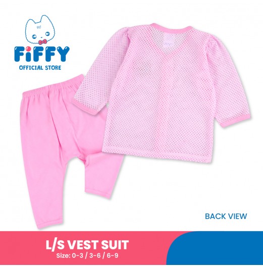 FIFFY FOODIE WITH CUTIE LONG SLEEVE VEST SUIT (4125019)