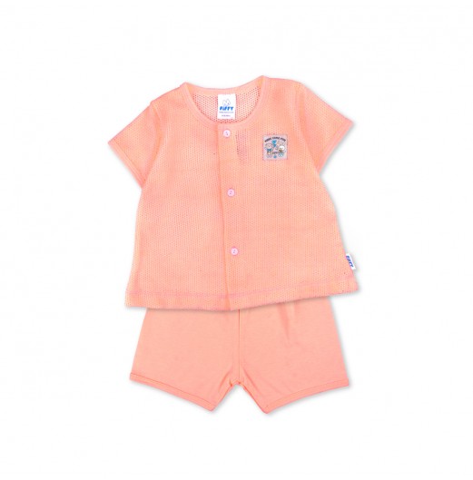 FIFFY MAKE SOME FUN BAJU BAYI SHORT SLEEVE VEST SUIT (4125025)