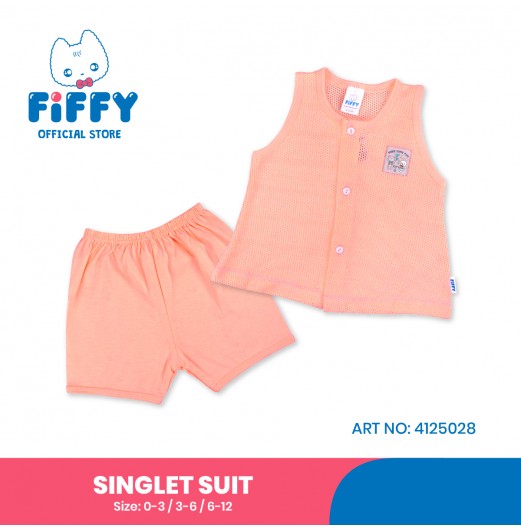 FIFFY MAKE SOME FUN BAJU BAYI SINGLET SUIT (4125028)