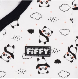 FIFFY SAY HI TO PANDA LONG SLEEVE VEST SUIT