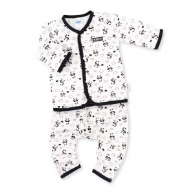FIFFY SAY HI TO PANDA LONG SLEEVE VEST SUIT