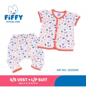 FIFFY FAVOURITE VEGE SHORT SLEEVE VEST+ LONG PANT SUIT