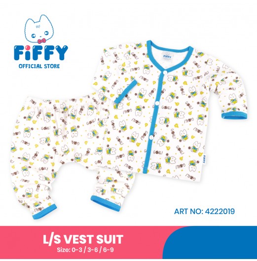 FIFFY BAJU BAYI CHAMPION GOAL LONG SLEEVE VEST SUIT (4222019)