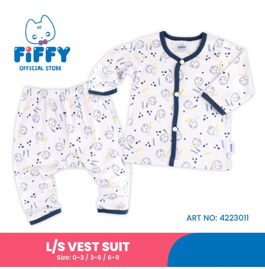 FIFFY COSMIC CUDDLES LONG SLEEVE VEST SUIT