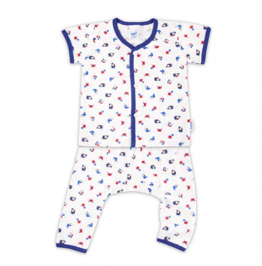 FIFFY UNDERWATER LIFE SHORT SLEEVE VEST+ LONG PANT SUIT