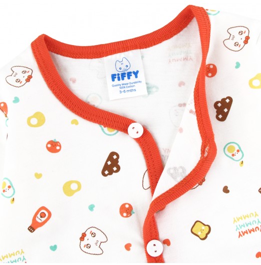 FIFFY SUNNY BITES SHORT SLEEVE VEST+ LONG PANT SUIT (4224004)