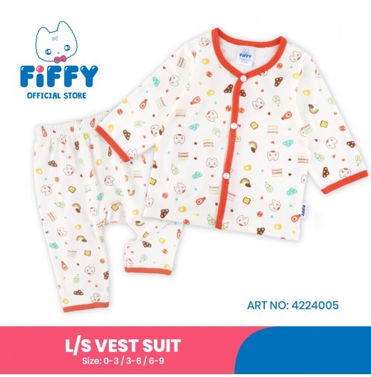 FIFFY SUNNY BITES LONG SLEEVE VEST SUIT (4224005)