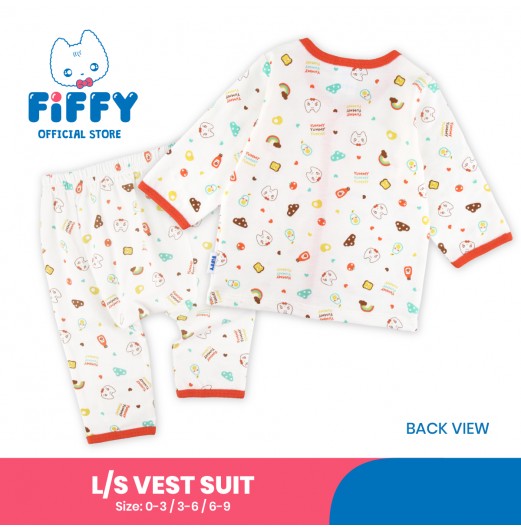 FIFFY SUNNY BITES LONG SLEEVE VEST SUIT (4224005)