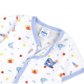 FIFFY BAJU BAYI OCEAN LOVER SHORT SLEEVE VEST + LONG PANT SUIT (4225001)