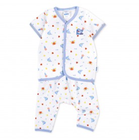 FIFFY BAJU BAYI OCEAN LOVER SHORT SLEEVE VEST + LONG PANT SUIT (4225001)