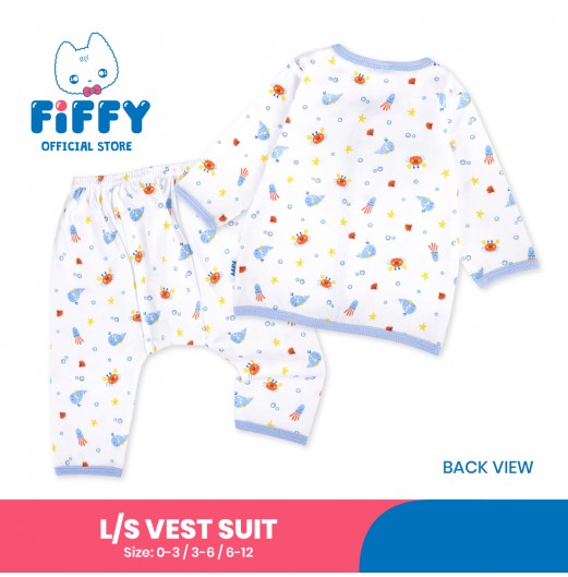 FIFFY BAJU BAYI OCEAN LOVER LONG SLEEVE VEST SUIT (4225002)