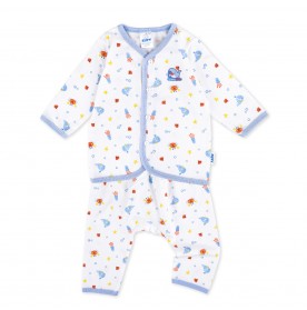 FIFFY BAJU BAYI OCEAN LOVER LONG SLEEVE VEST SUIT (4225002)