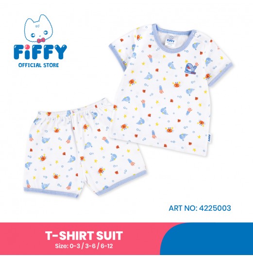 FIFFY BAJU BAYI OCEAN LOVER T-SHIRT SUIT (4225003)