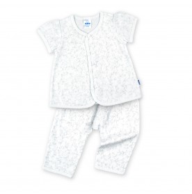 FIFFY SOFT LEAF BAJU BAYI SHORT SLEEVE VEST + LONG PANT SUIT (4225004)