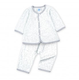 FIFFY SOFT LEAF BAJU BAYI LONG SLEEVE VEST SUIT (4225005)