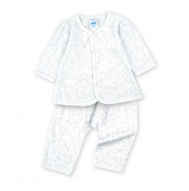 FIFFY SOFT LEAF BAJU BAYI LONG SLEEVE VEST SUIT (4225005)