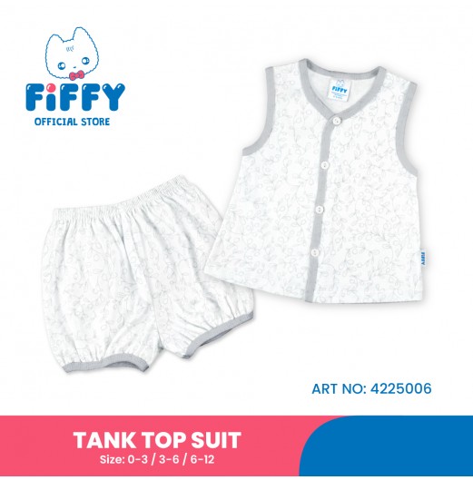 FIFFY SOFT LEAF BAJU BAYI TANK TOP SUIT (4225006)