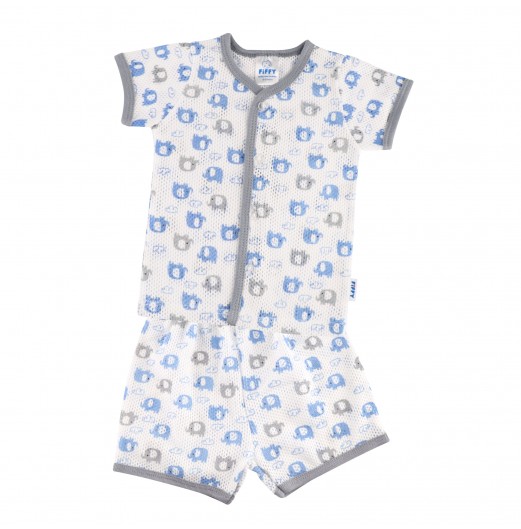 FIFFY ADORABLE ELEPHANT SHORT SLEEVE VEST SUIT